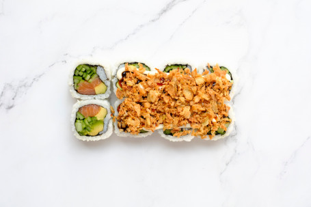 Salmon Crunch Roll (8Pcs)