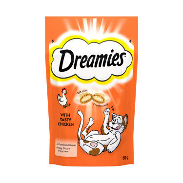 Dreamies Cat Treats Biscuits Au Poulet 60G