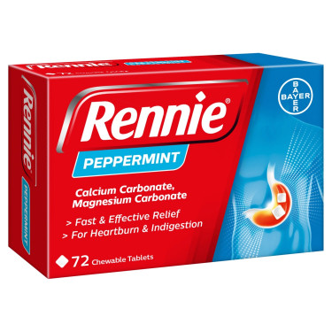 Rennie Menthe Poivrée 72 Pack