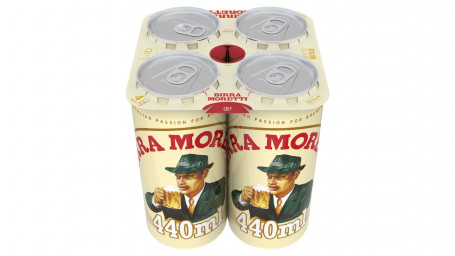 Bière Blonde Birra Moretti 4 Canettes De 440 Ml