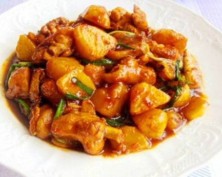 Braised Chicken With Potato 2 Xīn Jiāng Dà Pén Jī