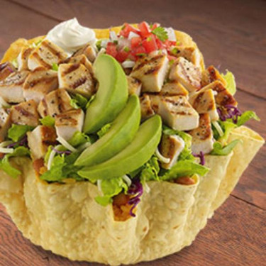 Fire-Grilled Ultimate Double Chicken Tostada Salad
