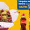 Linguiça Caipira com Batata Coca Cola 200ml Grátis