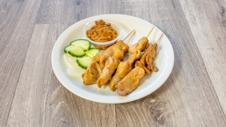 Satay Skewered Mock Chicken (4 Pcs)
