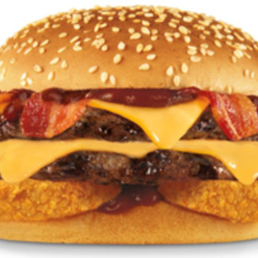 The Double Western X-Tra Bacon Cheeseburger
