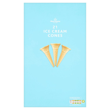 Lot De 21 Cornets De Crème Glacée Morrisons