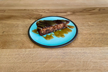 Date Pistachio Cake, Toffee Drizzle