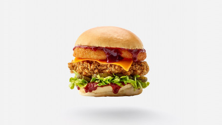The Bbq Cluckin Sandwich. (Vegan Burger)