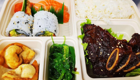 Kalbi Beef Ribs Bento Box