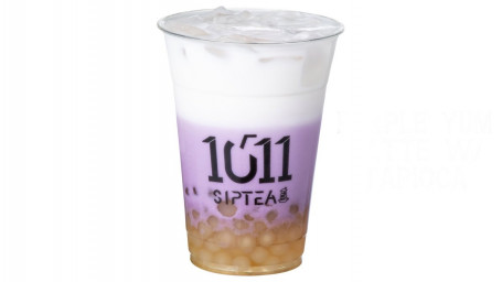 B6. Purple Yam Latte W/ Tapioca