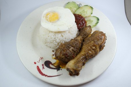 Chicken Rendang Rice (Spicy) (R) +1 Coke