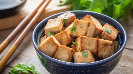 Deep-Fried Tofu With Garlic Sauce Suàn Ní Zhà Dòu Fǔ