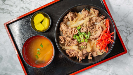 1. Japanese Beef With Rice (Gyudon) (Set)