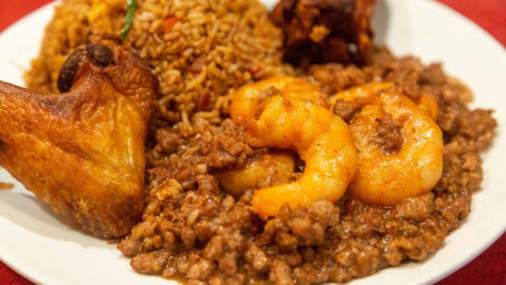 13. Shrimp With Lobster Sauce (Pork), Chicken Wings, Pork Fried Rice