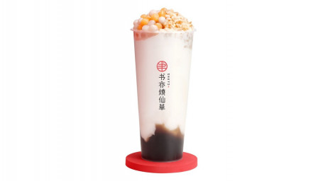 Coconut Grass Jelly Milk Tea Yē Yē Shāo Xiān Cǎo