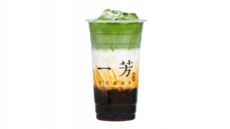 Hēi Táng Fěn Yuán Mǒ Chá Xiān Nǎi Black Sugar Pearl Matcha Latte