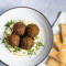 Hummus With Falafel (4 Pcs)