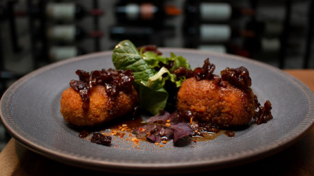 Croquetas De Batata Con Chorizo Espanol