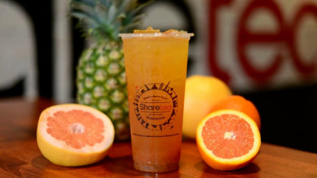 Passion Fruit, Orange Grapefruit Tea Bǎi Chéng Yòu Guǒ Lì Chá