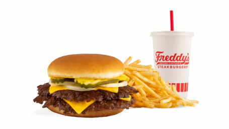 #1 Freddy's Original Double Avec Fromage Combo