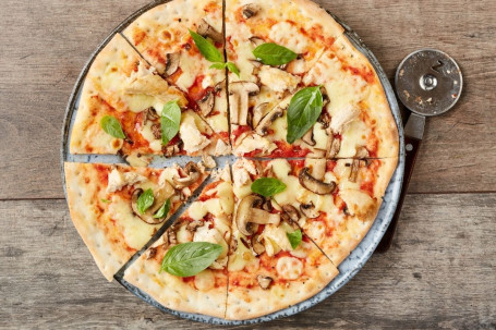 Pizza Au Poulet Et Aux Champignons Sans Gluten