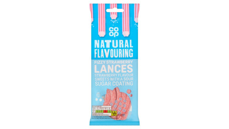 Lacets Pétillants À La Fraise Co-Op 65G