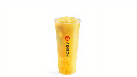 Pineapple Passion Fruit Popo Tea Bǎi Xiāng Fèng Lí Bō Bō Chá