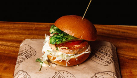 Wild Terrific Pacific Village Salmon Burger