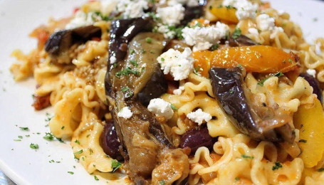 Grilled Eggplant Pasta