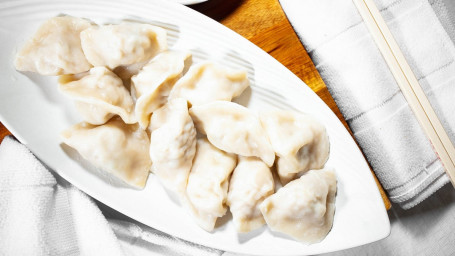 28. Chicken Dumplings (12) Jī Ròu Shuǐ Jiǎo