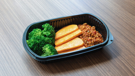 Spicy Lentils, Sweet Potatoes, Broccoli (Vg)