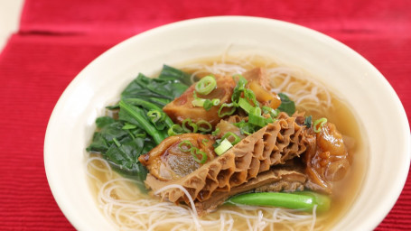 Beef Tendon Tripe With Vermicelli In Soup Niú Jīn Niú Dù Tāng Mǐ Fěn