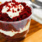 Red, White Velvet Cake Bowl