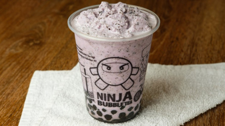 Taro-Oreo Milk Slushie