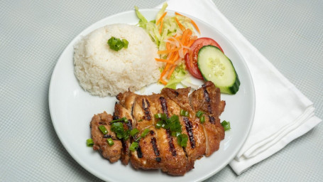 53. Grilled lemon grass Chicken with rice