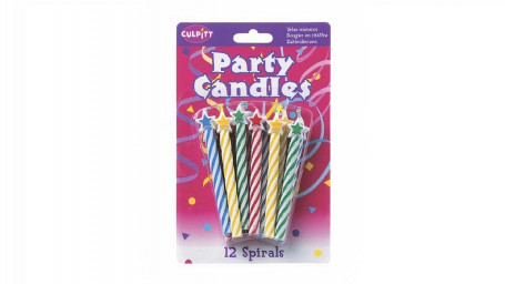 Lot De 12 Bougies D'anniversaire