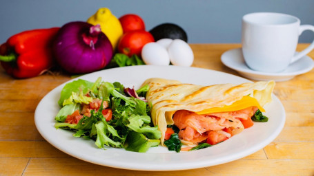 Fresh Lox Crepes