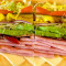 23. Ham, Bacon, Sprouts, Avocado And Swiss Sandwich