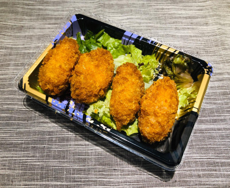 jí liè guǎng dǎo háo （4zhī） Deep-fried Oyster (4pcs)