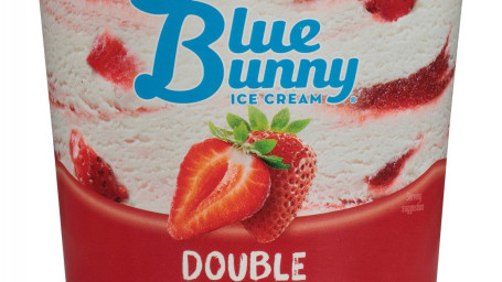 Crème Glacée Double Fraise Blue Bunny, 16 Fl Oz