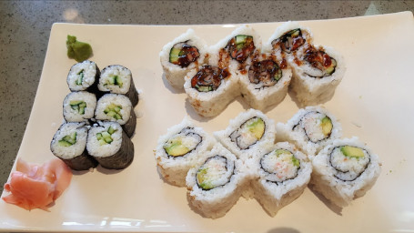 C1. California Roll, B.c. Roll, Kappa Maki, Miso Soup