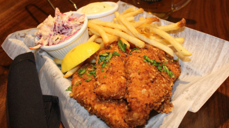 Lemon Garlic Fried Walleye