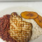 13. Meat With Rice, Beans And Sweet Plantains/ Carne Con Arroz, Frijoles Y Maduros
