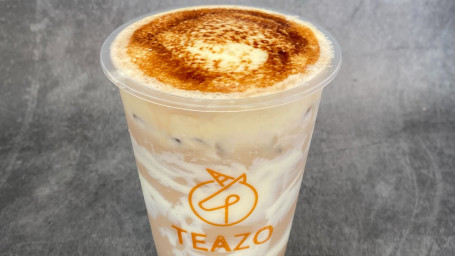 Creme Brulee Boba Milk Tea Hòu Shāo Dàn Gāo Bō Bō Nǎi Chá