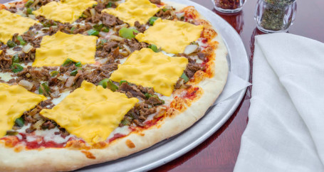 14 Philly Steak Pizza