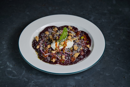 Beetroot Carpaccio Hóng Cài Tóu Báo Piàn Shā Lǜ (V)