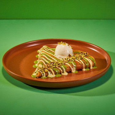 Pistachio White Chocolate Crunch Crepe