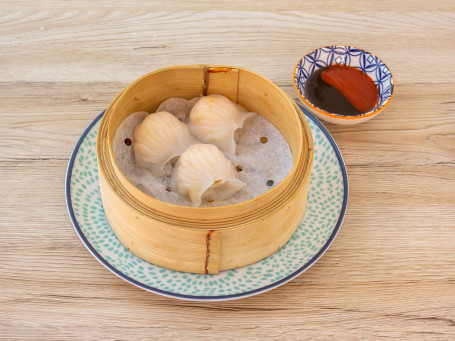 Steam Prawn Dumplings Xiā Jiǎo (4Pcs）