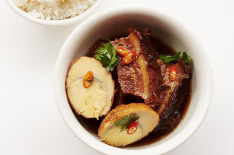 Saigon Pork Belly Stew With Rice (Cơm Thịt Kho Trứng)