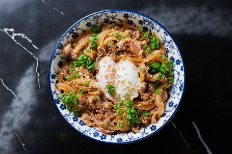 Wēn Quán Dàn Niú Ròu Jǐng Beef On Rice With Hot Spring Egg